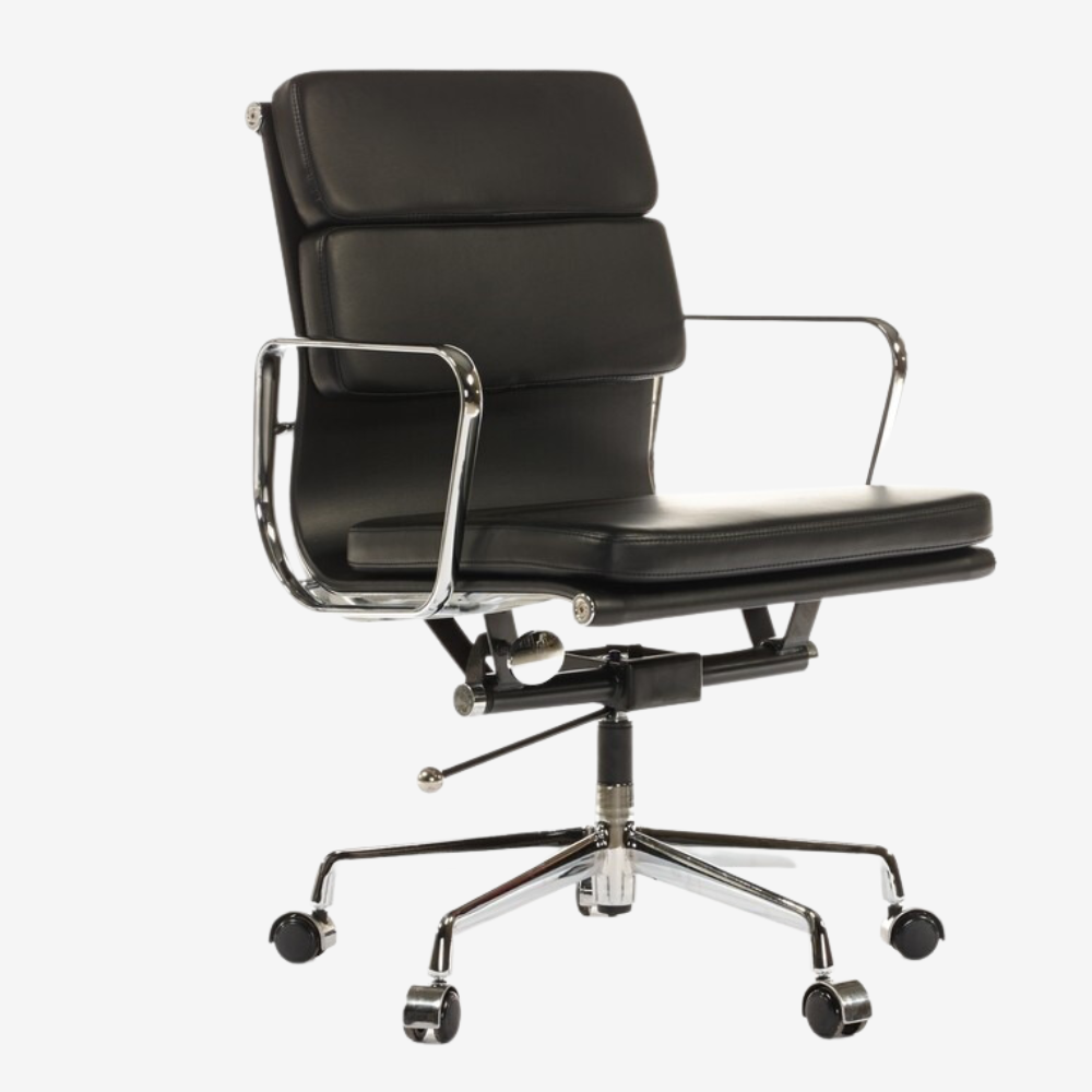 Elevate Your Workspace with the Camel Eames Soft Pad Office Chair - Comfort and Style for Professionals - Premium SOFT PAD LOW BACK from Luxe Furnishes - Just $345! Shop now at Luxe Furnishes