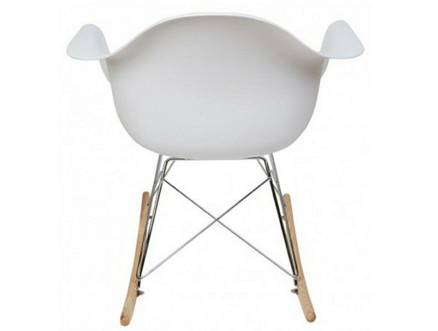 Eames Style Rocking Chair RAR White - Premium Rocking Chairs from Luxe Furnishes - Just $69.00! Shop now at Luxe Furnishes