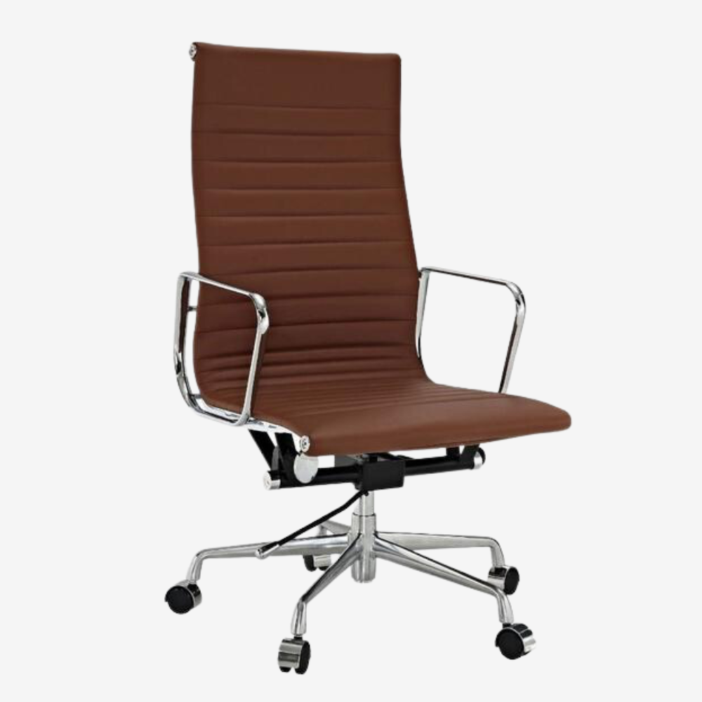 Elegant High Back Office Chair - Ergonomic Seating for Your Home Office - Comfort and Style - Premium Thin Pad Chairs from Luxe Furnishes - Just $325! Shop now at Luxe Furnishes