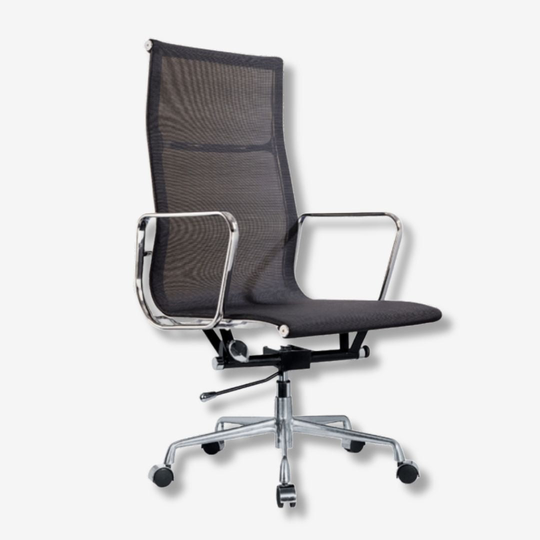 EAMES Style High Back Mesh Chair - Black Edition - Office Comfort - Premium Mesh High Back from Luxe Furnishes - Just $275! Shop now at Luxe Furnishes
