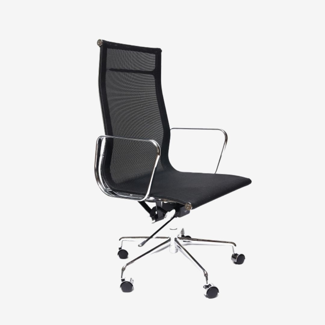Modern EAMES Style High Back Mesh Chair -  Office Seating White - Premium Mesh High Back from Luxe Furnishes - Just $275! Shop now at Luxe Furnishes