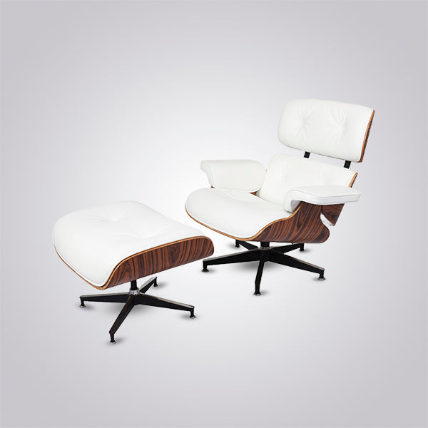 Charles Eames Iconic Lounge Chair & Ottoman in Rosewood and Black