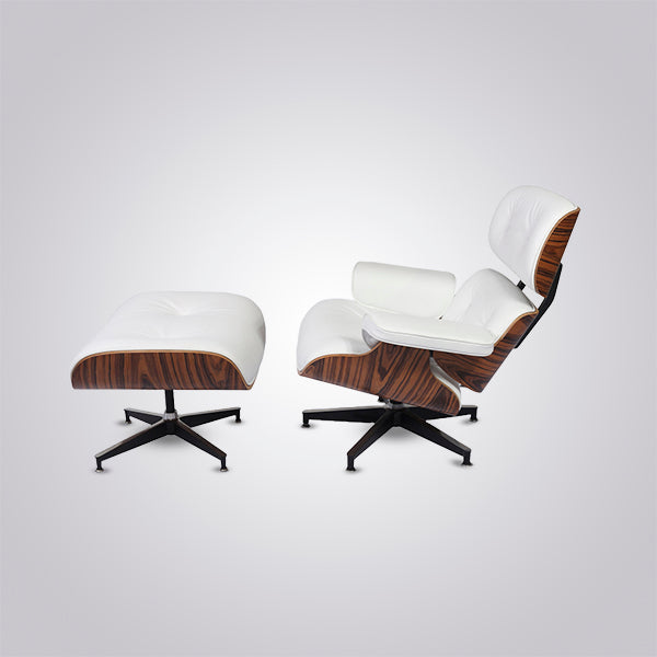 Charles Eames Iconic Lounge Chair & Ottoman in Rosewood and Black