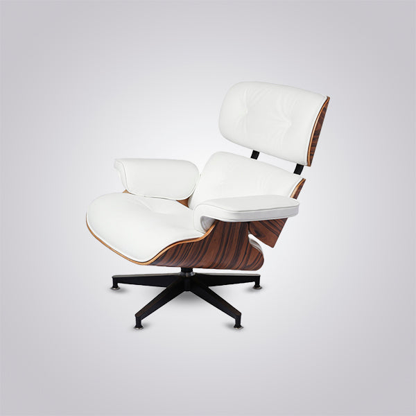 Charles Eames Iconic Lounge Chair & Ottoman in Rosewood and Black