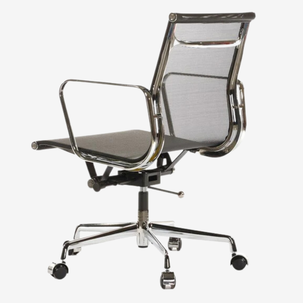 Premium Low Back Eames Mesh Office Chair - Ergonomic Seating in White - Premium Mesh Low Back Chair from Luxe Furnishes - Just $245! Shop now at Luxe Furnishes