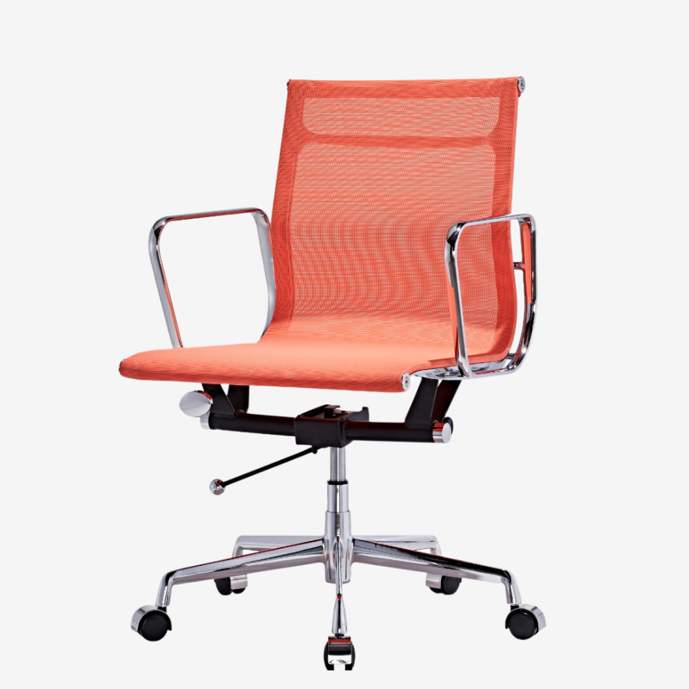 Premium Low Back Eames Mesh Office Chair - Ergonomic Seating in White - Premium Mesh Low Back Chair from Luxe Furnishes - Just $245! Shop now at Luxe Furnishes