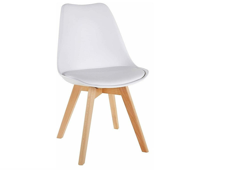 Modern Tulip Dining Chair - White - Premium Tulip Chair from Luxe Furnishes - Just $35! Shop now at Luxe Furnishes