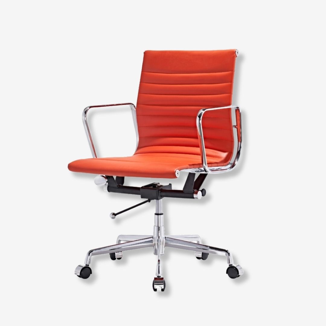 Eames Home Office inspiration Low Back Thin Pad Office Chair - Premium Thin Pad Chairs from Luxe Furnishes - Just $295! Shop now at Luxe Furnishes