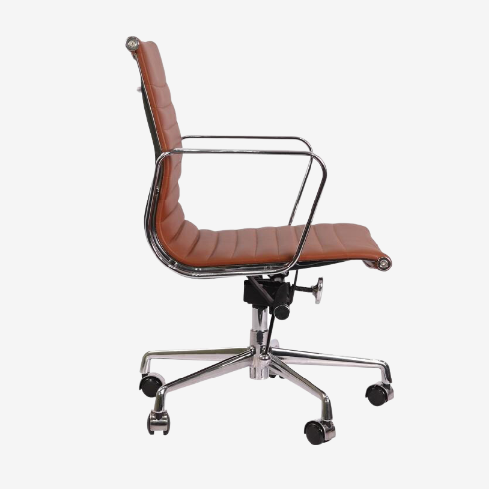 Magical Orange Eames Thin Pad Low Back Office Chair  - Office Wonderland - Instant Decor - Premium Thin Pad Chairs from Luxe Furnishes - Just $295! Shop now at Luxe Furnishes