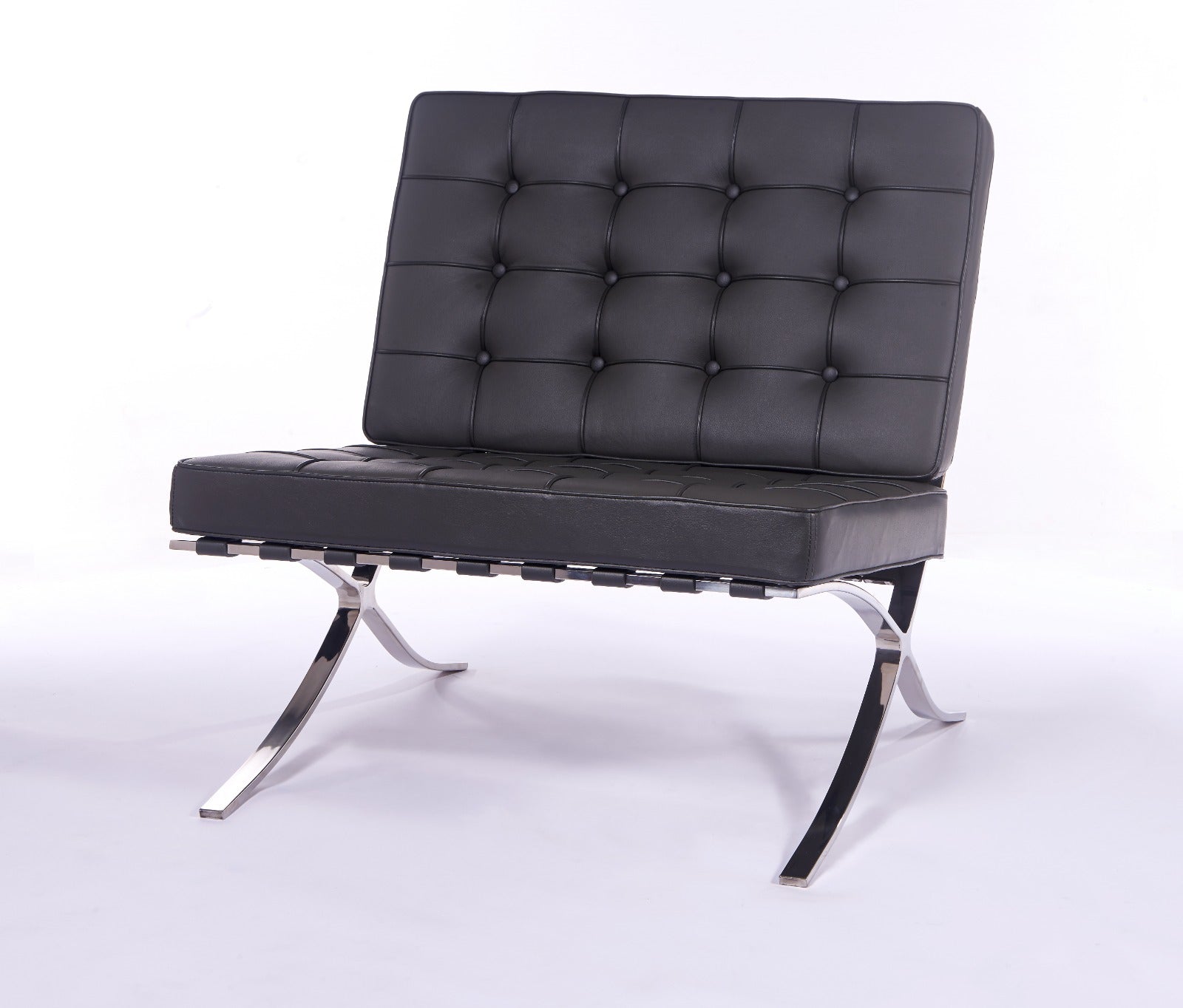 Black - Premium Barcelona Chairs from Luxe Furnishes - Just $425.00! Shop now at Luxe Furnishes