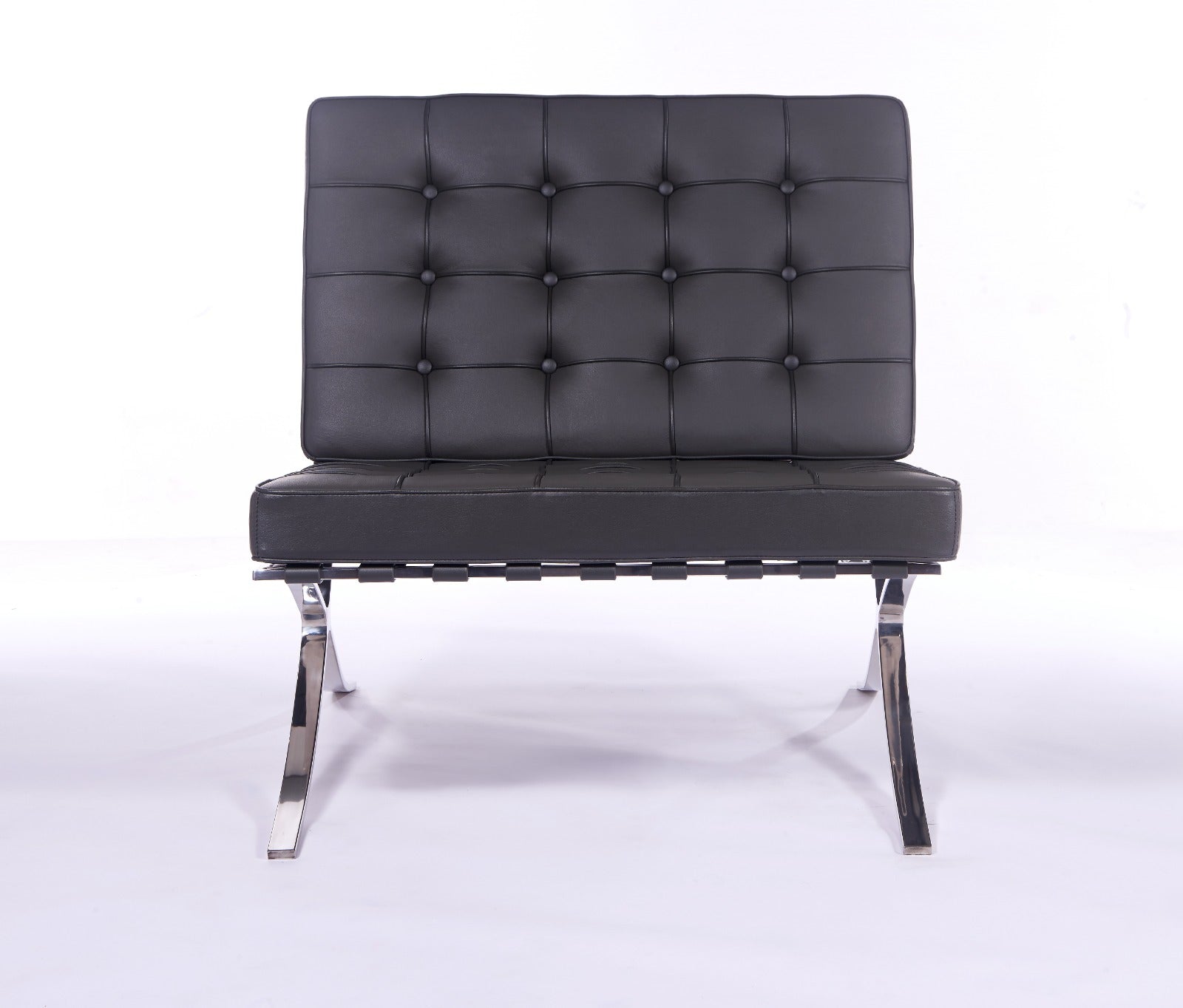 Black - Premium Barcelona Chairs from Luxe Furnishes - Just $425.00! Shop now at Luxe Furnishes