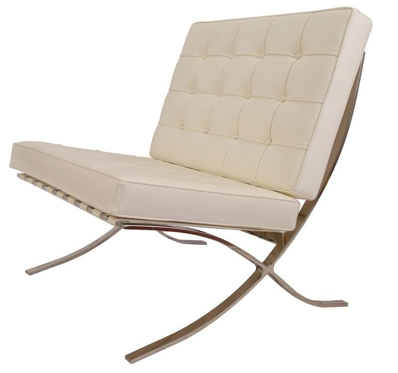 White - Premium Barcelona Chairs from Luxe Furnishes - Just $425! Shop now at Luxe Furnishes