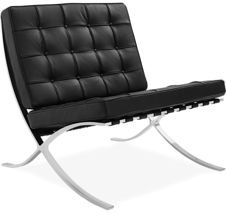 Black - Premium Barcelona Chairs from Luxe Furnishes - Just $645! Shop now at Luxe Furnishes
