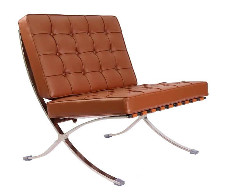 Tan Brown - Premium Barcelona Chairs from Luxe Furnishes - Just $645! Shop now at Luxe Furnishes